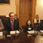 Annie at Board Meeting